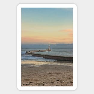 Roker Pier and Lighthouse Sunderland Sticker